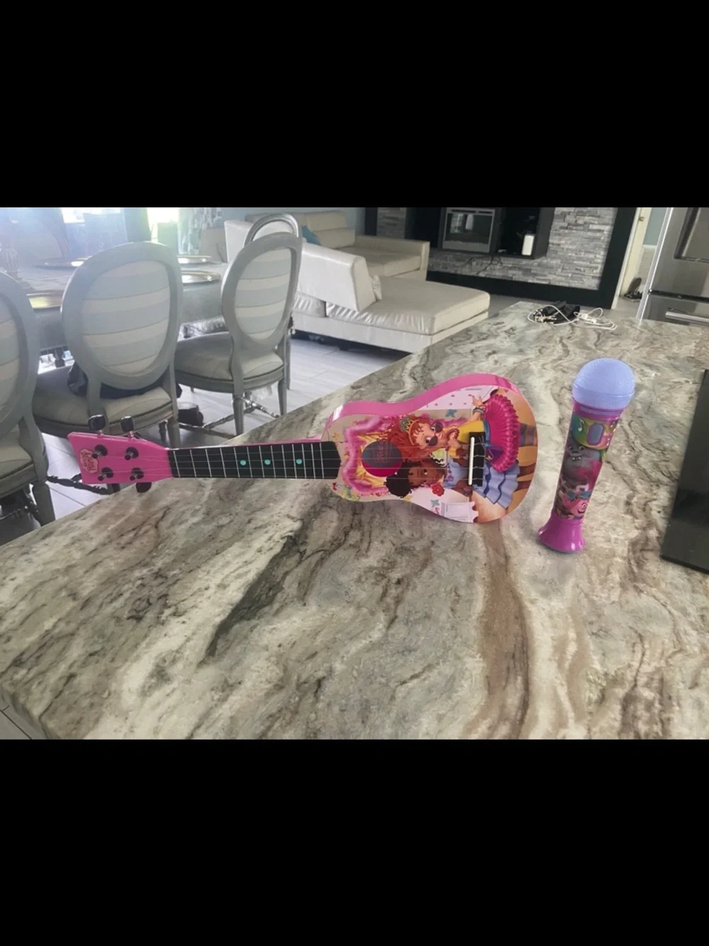 Disney Pink Kids Guitar and Microphone Set